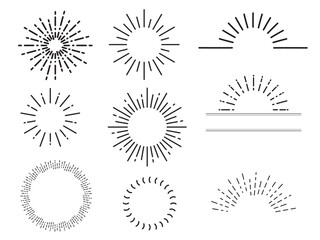 サンバーストのフレームセット