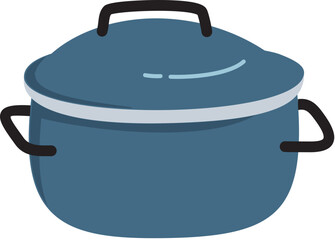 Enamel Dark Blue Cooking Pot