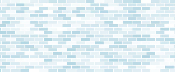 Mosaic brick wall abstract background. Texture of bricks. Decorative stone. Realistic wide illustration. Template design for web banners