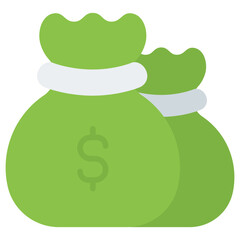 money bags flat icon