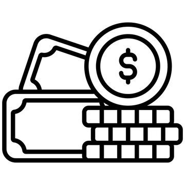 recommend clip art: money outline icon