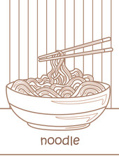 Alphabet N For Noodle Vocabulary School Coloring Pages for Kids and Adult