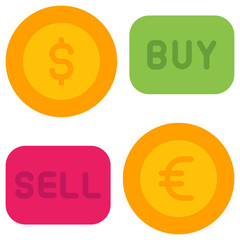 forex trading flat icon