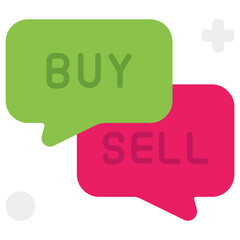 speech bubble flat icon
