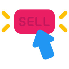 sell flat icon