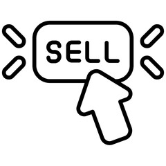 sell outline icon