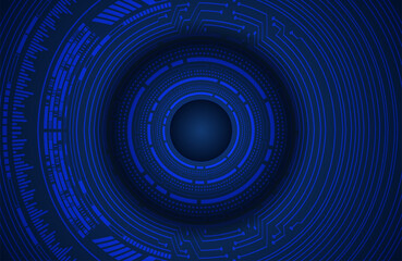 eye cyber circuit future technology concept background