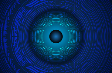 eye cyber circuit future technology concept background