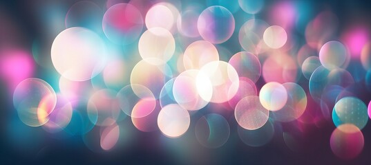 Fototapeta premium Beautiful shiny light sparkle defocused holiday background. Generative AI technology.