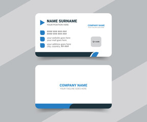 Medical health care modern doctor or personal business card design template