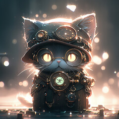 Steampunk kitty