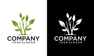 Obraz premium vector logo design for agriculture, agronomy, wheat farm, rural country farming field, natural harvest