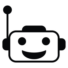 Artificial Intelligence. Robotics vector icon illustration