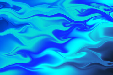 Liquid seamless chrome blue background texture. Abstract waves background, Abstract blue Swirly Background.