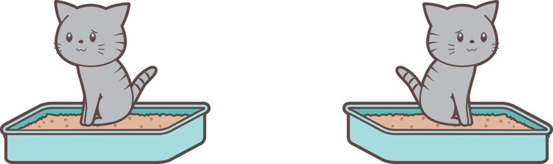 お腹の調子が悪い猫のトイレ