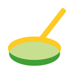 Simple Flat FRYING PAN design vector icon design vector line icon svg