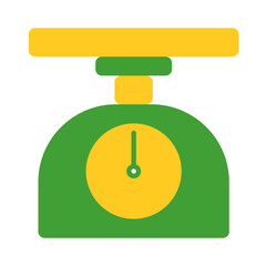 Simple Flat FOOD SCALES design vector icon design vector line icon svg