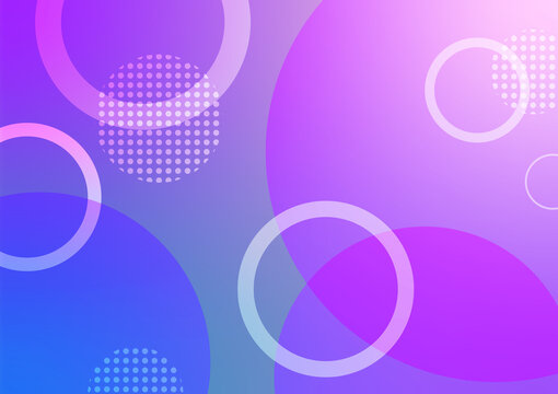 Bubble line purple circle abstract dynamic presentation background