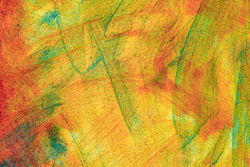 Colorful abstract oil painting art background. Texture of canvas and oil.