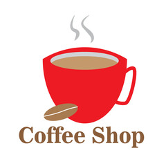 Obraz premium Coffee shop logo or illustration