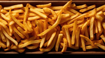 French fries created using generative AI tools