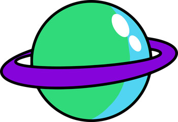The Space icon drawing cartoon style png image