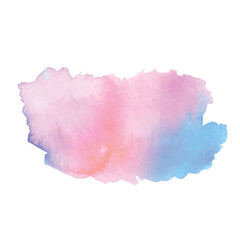 Pink and blue  watercolor stain splash, Sky blue Water Colour Splash, Colour brush background Free Vector, Pink and Sky Blue Water Colour 