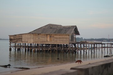 fisherman's house on the beach