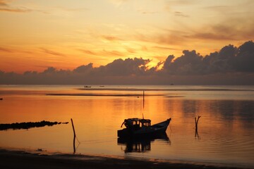 View of the beach in the morning