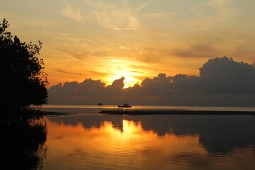 View of the beach in the morning