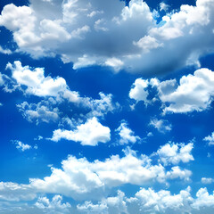 blue sky and clouds