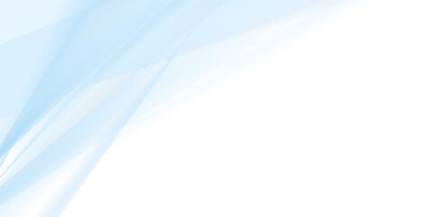 Blue smooth blurred stripes on white background. Vector design