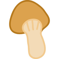 mushrooms hand draw