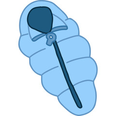 sleeping bag hand draw