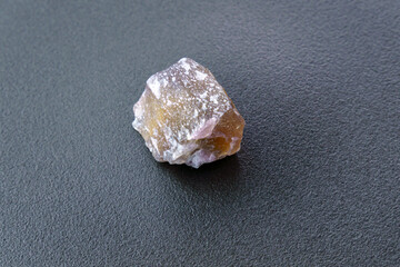 Natural mineral fluorite crystals. Mineral fluorite translucent stone.