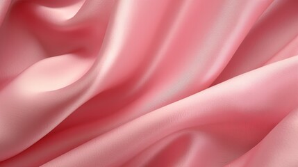 Obraz premium Smooth elegant pink silk or satin texture background.Generative Ai