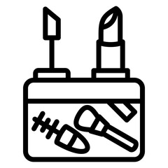 Vector Design Cosmetic Bag Icon Style