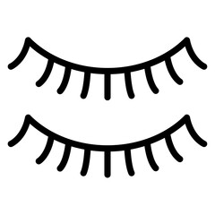 Vector Design Eyelash Icon Style