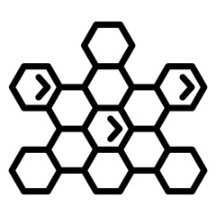 Vector Design Honeycomb Icon Style