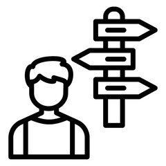 Vector Design Direction Icon Style