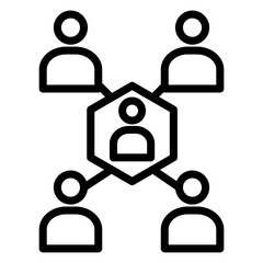 Vector Design Networking Icon Style