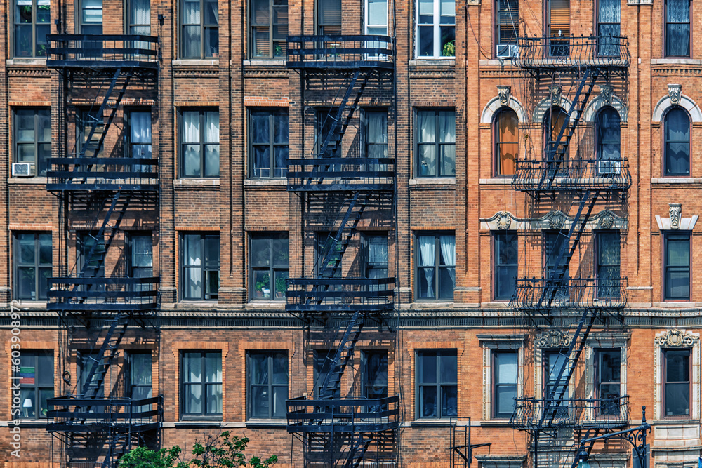 Canvas Prints Facade building in New York City