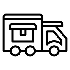 Vector Design Delivery Van Icon Style