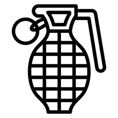 Vector Design Grenade Icon Style