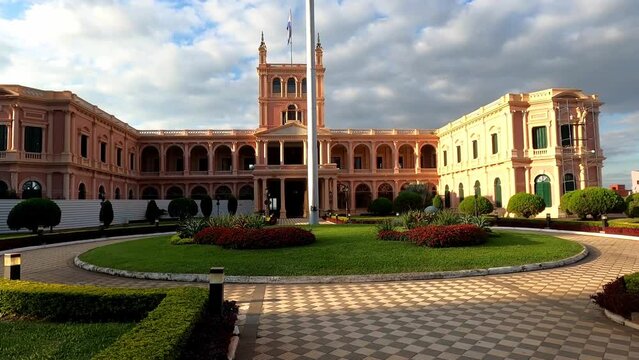 Palacio de L&oacute;pez in Asunci&oacute;n, Paraguay,  workplace for the President of Paraguay