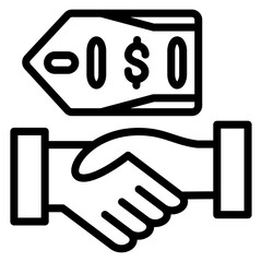 Vector Design Buyout Price Icon Style