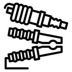 Vector Design Car Parts Icon Style