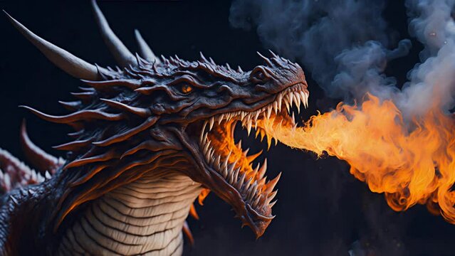 Stunning 4K Footage of a Dragon Spitting Fire