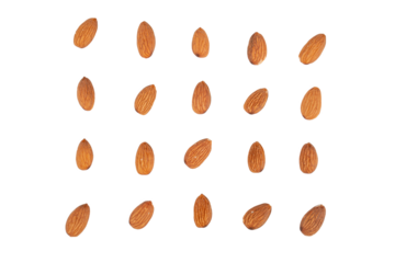 Almonds seed isolated on transparent background