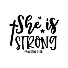 She is strong